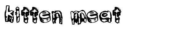 kitten meat font preview